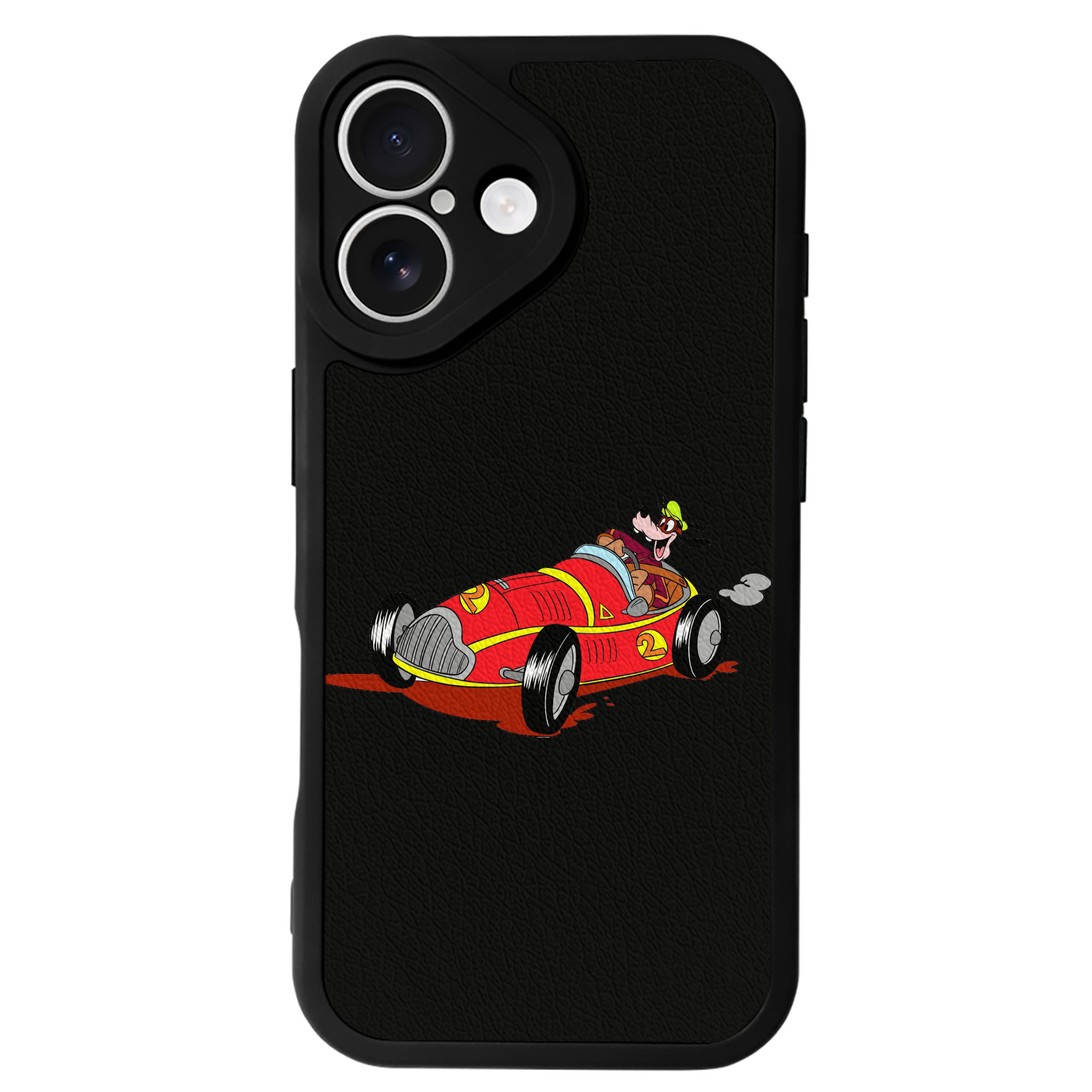 （画像用） ミッキーマウス Mickey Mouse 【iPhone 16シリーズ対応】シリコンスマホケース（レザー調） 材質：シリコン
